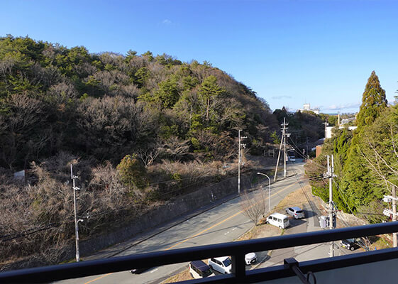 社員寮からの景色