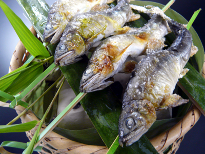 焼物一例　～夏の香り・鮎の塩焼～