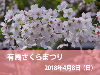 2018年の有馬さくらまつりは4月8日（日）開催！！