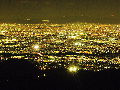 人気の夜景スポットにご案内！欽山の夜景観賞プラン