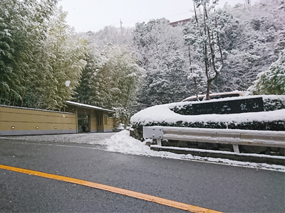 有馬温泉・欽山も雪化粧　～ 2019/2/11　雪情報 ～